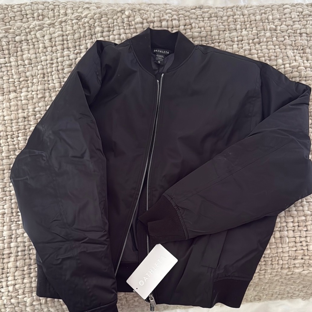 Athleta *NWT* Black Bomber Jacket